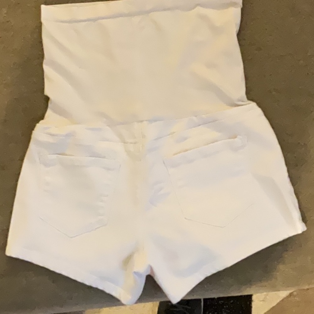 YMI High Waist White Women's Shorts maternity - Picture 2 of 3